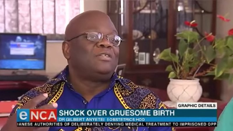 Dr. Gilbert Anyetei är chef för obstetrik på sjukhuset Dr. Gilbert Anyetei är chef för obstetrik på sjukhuset